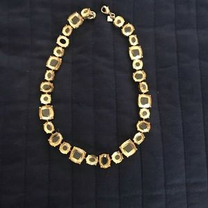 Citrine colored stone necklace